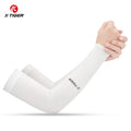 X-TIGER Cycling Arm Sleeves Ice Fabric  Anti-UV Sunscreen Running Cycling Sleeve Outdoor Sport Cycling Arm Warmers Men Women