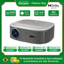 Everycom HQ10W 1080P Projector  Full HD 4K 26000 Lumen Projectors Video Smart TV for Home 2+64GB Movie Theater Beamer With Dolby