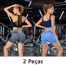 2 pcs, Women's Sports Shorts, Gym Shorts, Women's Yoga Pants With Tbelly And Butt Control