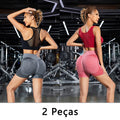 2 pcs, Women's Sports Shorts, Gym Shorts, Women's Yoga Pants With Tbelly And Butt Control