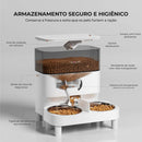 Newpet Automatic Pet Food Dispenser For Cat Dog With Two-way Double Bowls With APP WIFI Remote Control Voice Recorder Cast Food